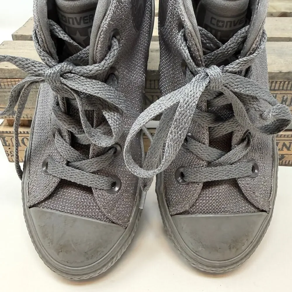 Converse Kids Chuck Taylor All Star Syde Street High Top Sneakers Grey Size 13